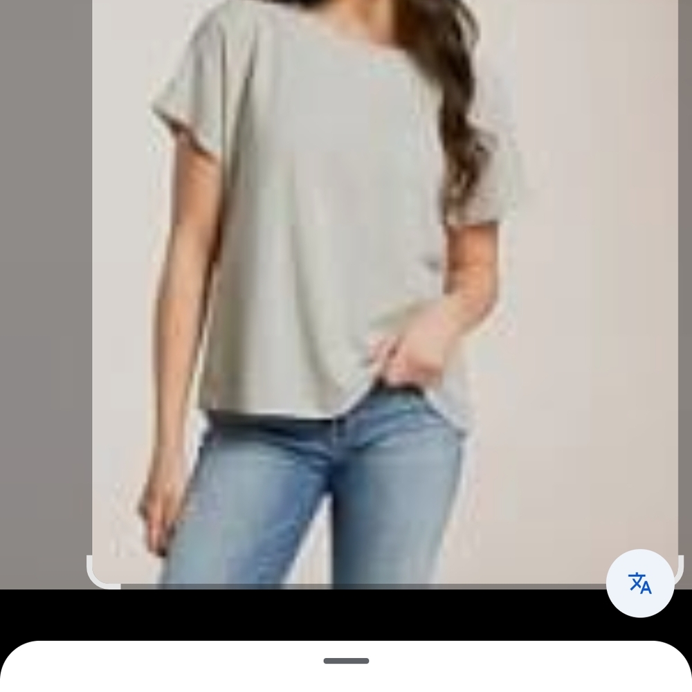 Women's Cropped Linen Tee